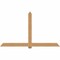 Ekena Millwork Eugene Smooth Timber Gable Bracket, Western Red Cedar, 96"W x 56"H x 5 1/2"D x 5 1/2"F, 14/12 Pitch GBW096X56X0606EUG00SWR - alternate 1